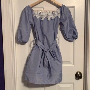 Blue/White Stripe Dress